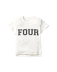 4th Birthday Elevated Tee - White