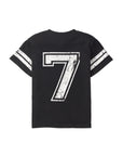 Varsity 7th Birthday Elevated Tee - Black