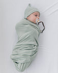 Sage Bamboo Newborn Knot Hat
