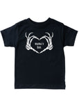 Mama's Boo Skeleton Heart Hands