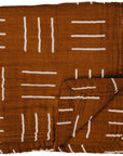 Mustard Mudcloth Muslin Quilt