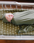 Olive Bamboo Stretch Swaddle
