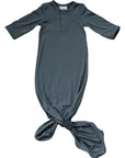 Charcoal Bamboo Knot Gown