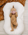 Mustard Bamboo Newborn Knot Hat