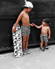 Hybrid Swim Trunks in Vintage Venice || SIGN UP FOR RESTOCKS