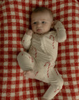 Bamboo Zip Pajamas | Candy Cane
