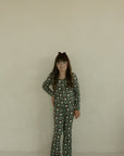 Pre-Teen Flare Bamboo Pajamas | Santa Checkerboard