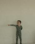 Bamboo Two Piece Pajamas | Santa Checkerboard