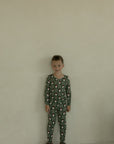 Bamboo Two Piece Pajamas | Santa Checkerboard