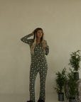 Women's Bamboo Pajamas | Santa Checkerboard