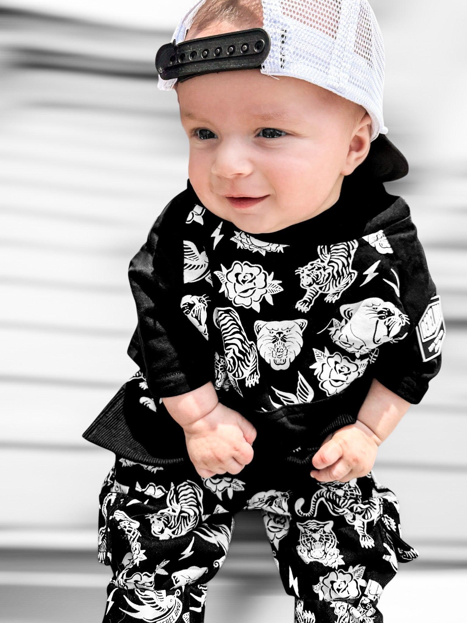 Short Sleeve Hoodie in Born To Be Wild