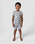 Bamboo Shorts Set | Palm Style White