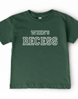 When's Recess