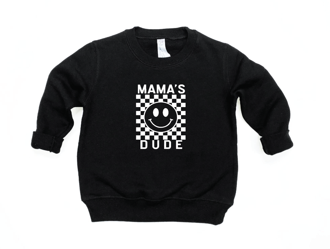 Mama's Dude Checkered Pullover