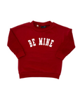 Be Mine Child Waffle Sleeve Sweatshirt