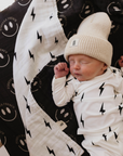 Muslin Quilt | ff Smile Black & White Bolt