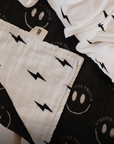 Muslin Quilt | ff Smile Black & White Bolt