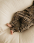 Bamboo Zip Pajamas | Faded Brown Checkerboard