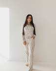 Women's Bamboo Pajama | Smile Checkerboard