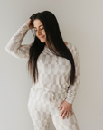 Women's Bamboo Pajama | Smile Checkerboard