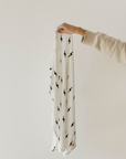 Bamboo Swaddle | White & Black Lightning Bolt
