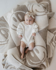 Plush Blanket | Smile Checkerboard
