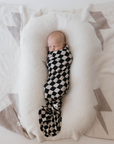 Bamboo Swaddle | Black Checkerboard