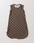 Bamboo Sleep Sack | Faded Brown Checkerboard