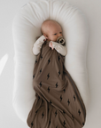 Bamboo Sleep Sack | Brown & Black Lightning Bolt