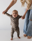 Sleepy Time Set | Faded Brown Checkerboard