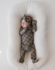 Sleepy Time Set | Faded Brown Checkerboard