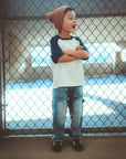 Double Knee Denim - Mid-Blue