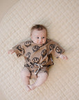 Shorts Set | Brown Smiley Face