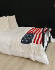 American Flag Plush Blanket