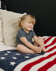 American Flag Plush Blanket