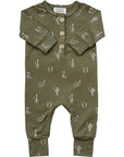 Nashville Long Sleeve Button Romper