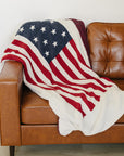 American Flag Plush Blanket
