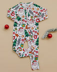 Bamboo Zip Romper | Christmas Vibes