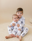 Bamboo Zip Romper | Cool Santa