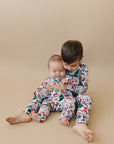 Bamboo Zip Romper | Christmas Vibes