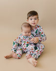 Bamboo Zip Romper | Christmas Vibes