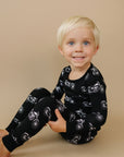 Bamboo Two Piece Set | Born to Ride Black