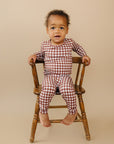 Bamboo Two Piece Set | Chocolate Gingham