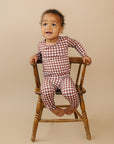Bamboo Two Piece Set | Chocolate Gingham