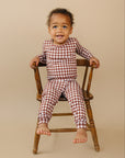 Bamboo Two Piece Set | Chocolate Gingham