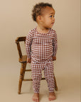 Bamboo Two Piece Set | Chocolate Gingham