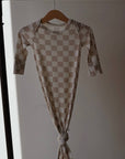Bamboo Knotted Gown | Checkerboard
