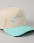 MOTHER Upside Down Lettering Embroidery Cap: Black / ONE SIZE