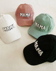 Corduroy Mama Ball Cap: Black