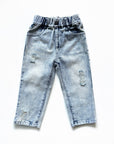 90s Relaxed Straight Denim - Acid Wash Light Blue